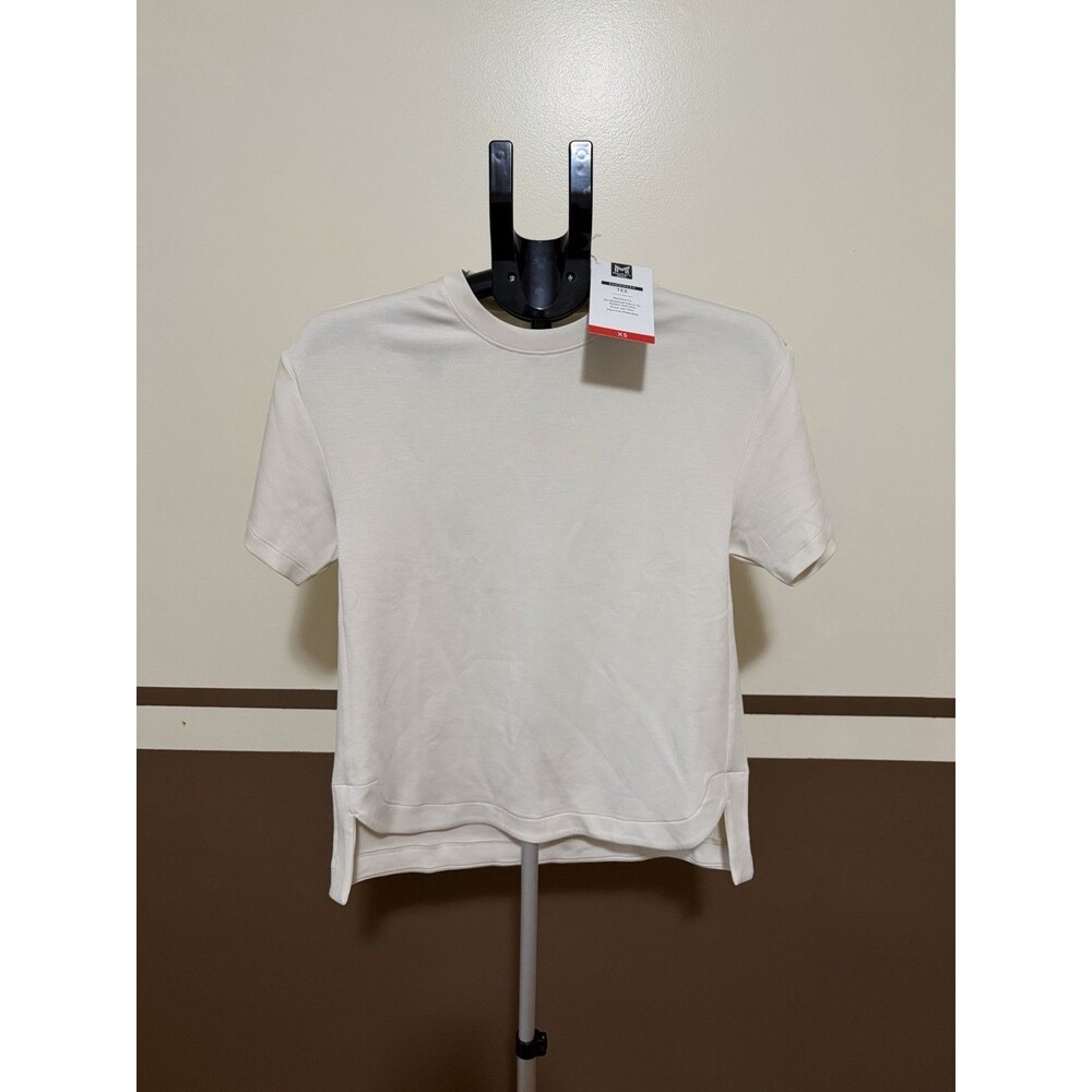 Members Mark Women’s Sand washed T-Shirt With A Drop Tail Hem NWT XS